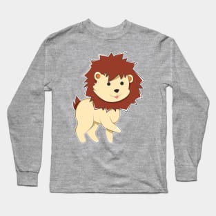 Happy Cartoon Baby Lion Long Sleeve T-Shirt